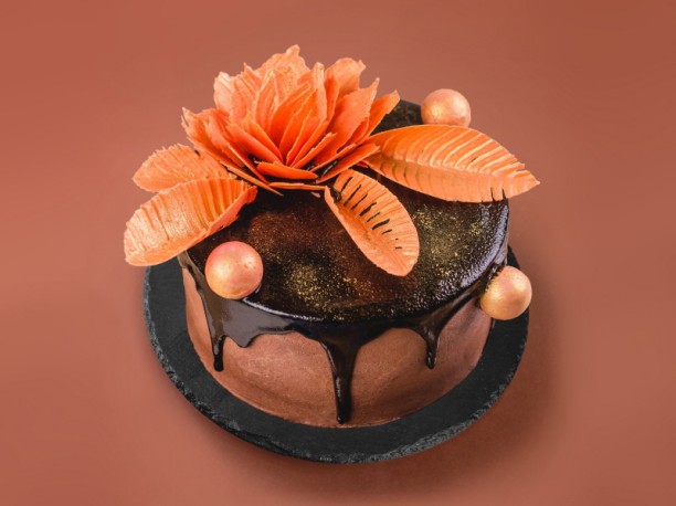 Торт на заказ - Шоколадная магнолия